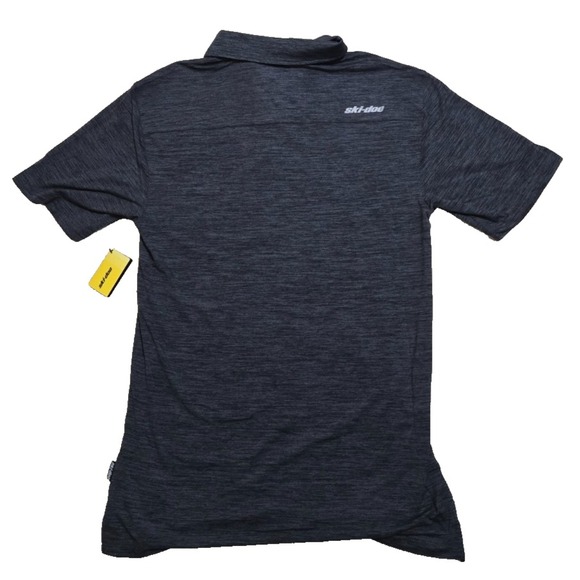 Ski-Doo Tech Polo Men's Small Charcoal Grey NWT - Picture 4 of 10